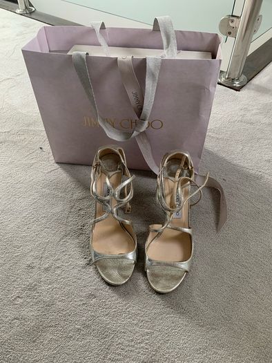 Jimmy Choo Ivette Champagne Sandal - 41