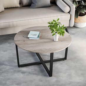 New Round Greige Coffee Table - FREE P&P