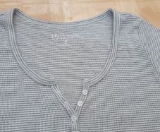 Size S - A Cute Grey Stripe Tee - #