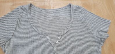 Size S - A Cute Grey Stripe Tee - #