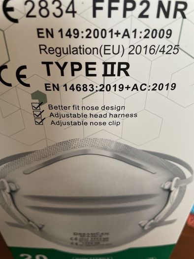 Masks box of 20
