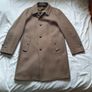 odermark overcoat 100% virgin wool size large ptp 22" dark sand like new Image 4