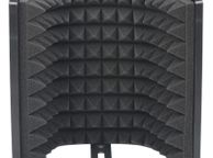 main image for ad LO-PS58 Broadcast Studio Adjustable Angle Foldable Noise Reduction Sound Absorbing Mini Microphone Wind Screen Shield