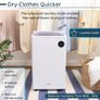 Premium 2-in-1 Dehumidifier 20L with Active Carbon Air Filter Smart LCD Touch Control For Damp Mould & Condensation Continuous Drain Option, Laundry Dry Mode, 24H Timer Energy Efficient by Ventilize Image 7