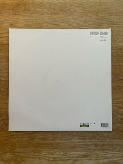 Orbital - Style - 12" Vinyl Single - 1999 FFRR Recordings