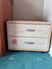 Bedside locker (light oak)