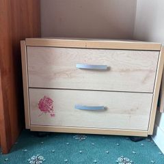 Bedside locker (light oak)