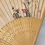 Original Japanese folding fan from the MOA Museum. Image 4