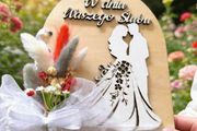 Unique Personalised Wooden Wedding Card. A Gift to Remember