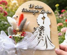 Unique Personalised Wooden Wedding Card. A Gift to Remember
