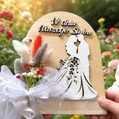 Unique Personalised Wooden Wedding Card. A Gift to Remember