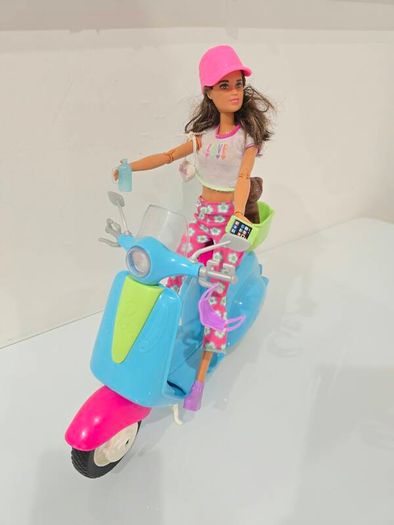 Barbie Scooter with Barbie Doll & Puppy