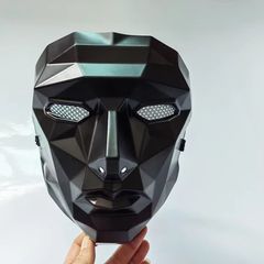 Squid Game Front Man Halloween Cat Face Mask - Special Shape Party Mask, Holiday Cosplay, Festival Decoration, Hot Costume Accessory