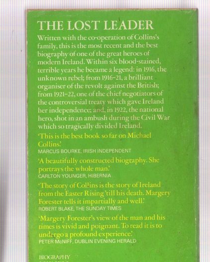 Michael Collins - The Lost Leader - Margery Forster.