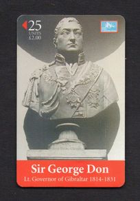 2000 Gibraltar 25 unit Sir George Don (Siemens - S5 (Module 33)) Phonecard