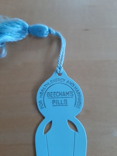 Rare Beecham's Pills bookmark