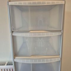 3 Drawer Plastic Storage Tower Unit