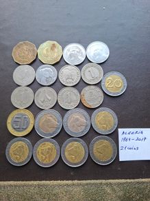 A Lot of 170 grams of coins from Algeria (1972-2017)