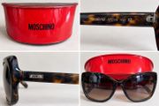Genuine Moschino designer sunglasses with original red Moschino case.