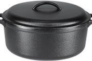 Pre-Seasoned Cast Iron Dutch Oven Large, 6.62 L