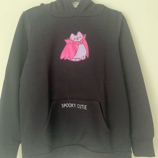 Pusheen Spooky Cutie Black Hoodie - 164cm / Kids