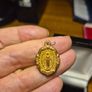 1960s Dainty Gold Tone Miraculous Medal of the Immaculate Conception 1960s .80inches Image 2