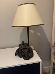 Genesis fine art bronze table lamp