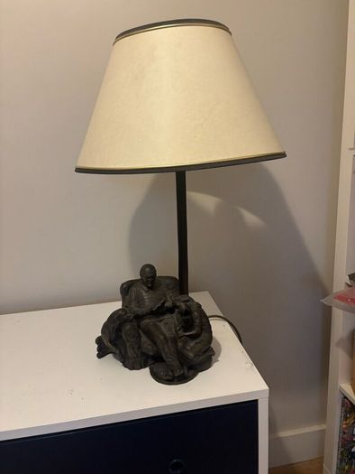 Genesis fine art bronze table lamp