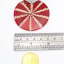 925 Silver Red Sunburst Statement Shell Pendant Image 8