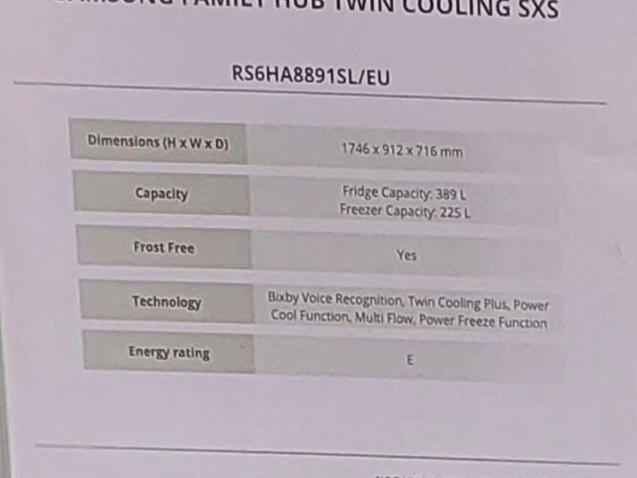 Samsung 614L Family Hub Fridge Freezer
