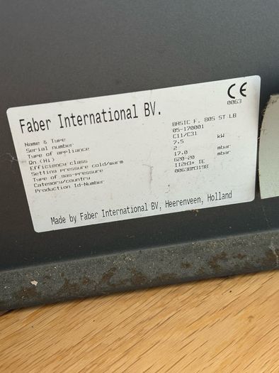 Faber Glass Fronted Balanced Flue Gas Fire