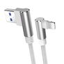 NOHON 3M Apple 3A Lightning Fast Charger & Data Sync 90 Degree Elbows Nylon Braided Cable (Brand New/Warranty) Image 7