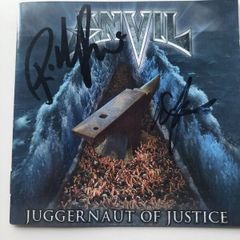 ANVIL: Juggernaut of Justice- Autographed CD cover