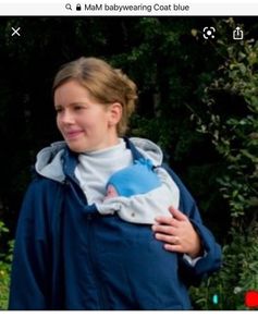 Blue MaM COAT babywearing jacket size L