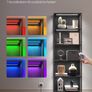 Bookcase with 6 levels and  LED lights with 25 colors, 6 brightness levels, 10 flashing modes, and 6 flashing speeds Image 3
