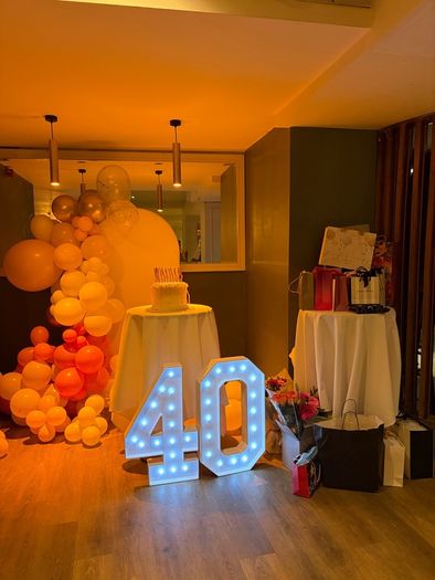 Number 40 birthday decorations