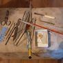 vintage sewing box and contents Image 6