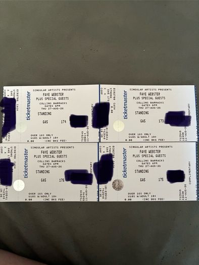 concert tickets