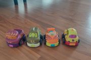 Set of 4 small pull-back toy cars
