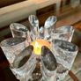 Vintage 1960s Georgshutte Art Glass Votive Candle Holder Trivet Dish Warmer Image 9