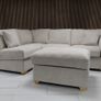 Emme Corner Beige L Shaped Corner Sofa Image 7