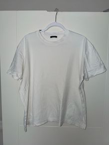 Massimo Dutti Mens White T-Shirt - Size Large