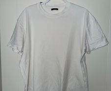 Massimo Dutti Mens White T-Shirt - Size Large