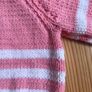 Hand Knit Baby Cardigan and Hat Image 4