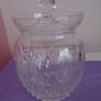 Cut glass lidded jar,Glass jar, Storage,Home decor,Gift Image 10