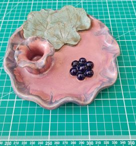 ElderBush Pottery Candlestick Holder