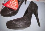 BNWT Black Glitter High Heel Shoes