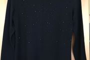 Ladies Black Sparkly Jumper
