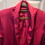 Hot Pink Ruched Sleeve Blazer  size M Image 4