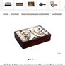 Rare and valuable Italian Mid Century Modern Jatoba and Silver Plated Cigarette Box look at all pictures Image 9
